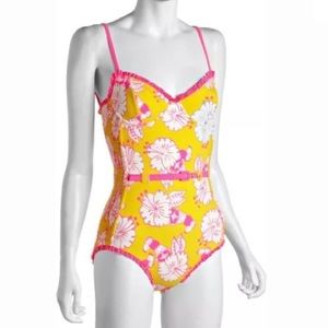 “Where’s my Toucan”  Floral One-Piece Swimsuit